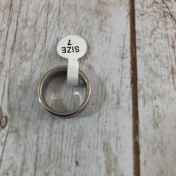 Stainless Steel 8 Emoji Engraved Faces Band Ring - Picture 9 of 10